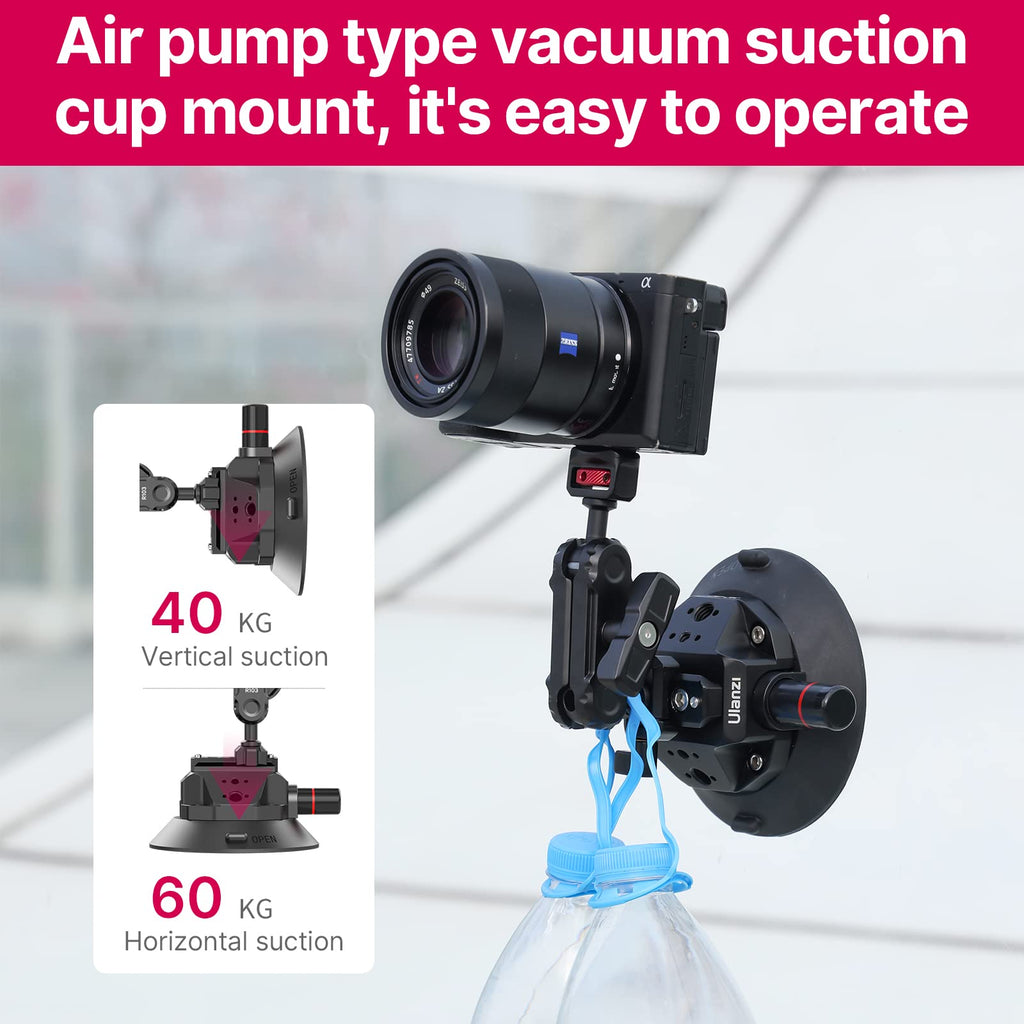 Suction Mount 4.5'' Magic Arm Bracket for DSLR Cameras M407