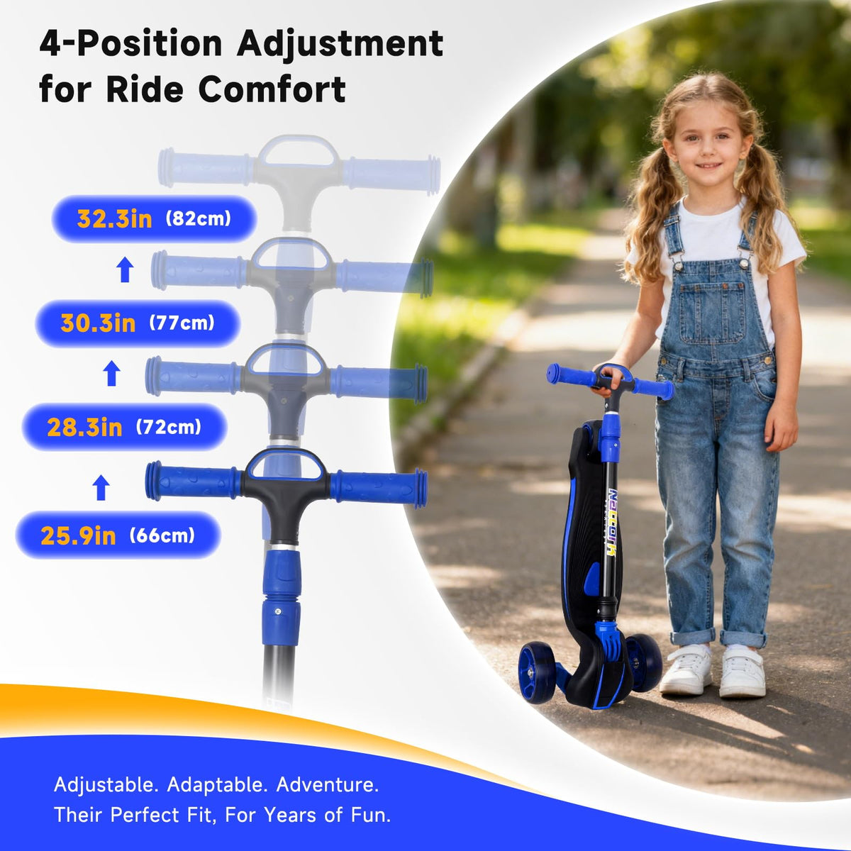 Kids 3-Wheel Foldable Kick Scooter K484