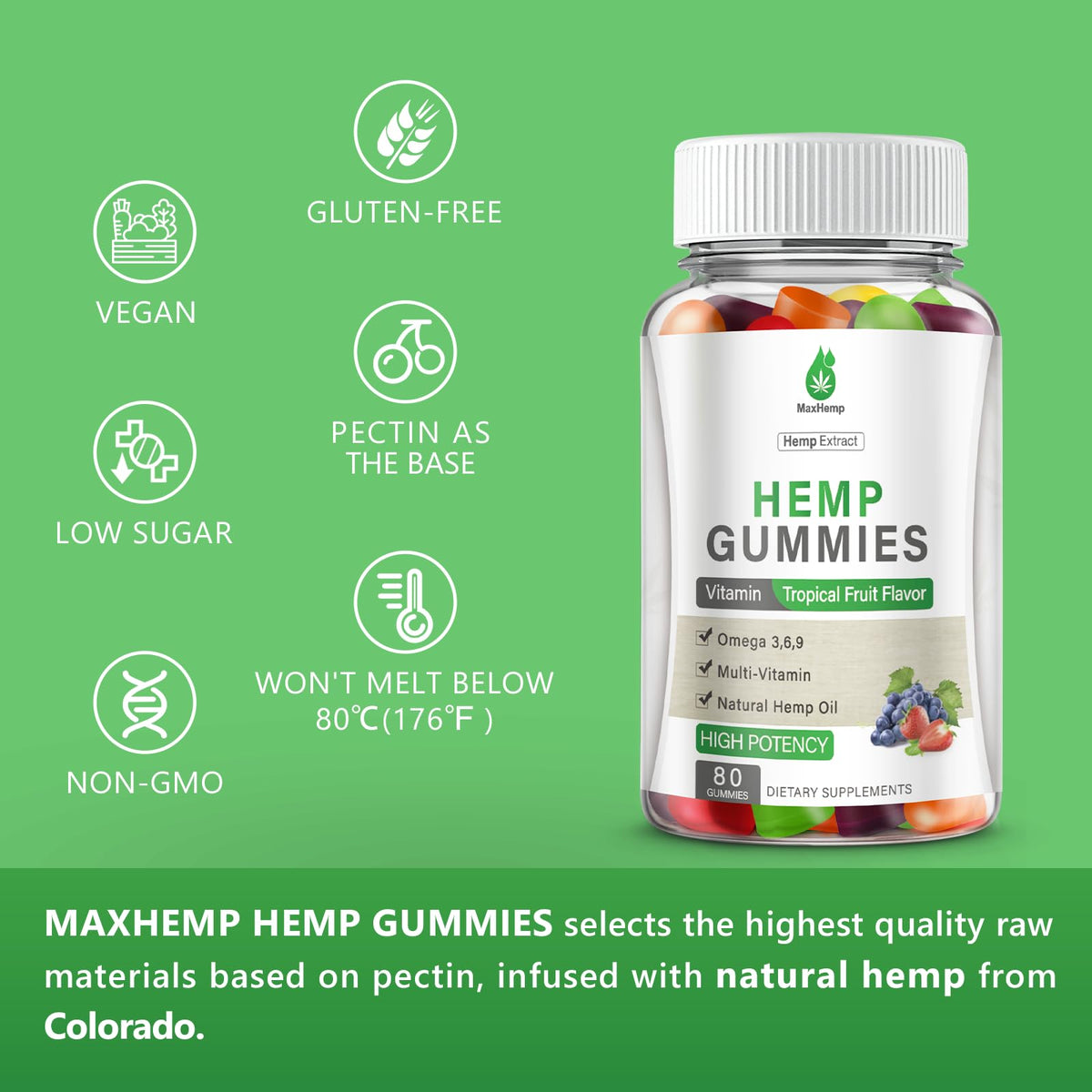 Hemp Gummies 80Counts H136116