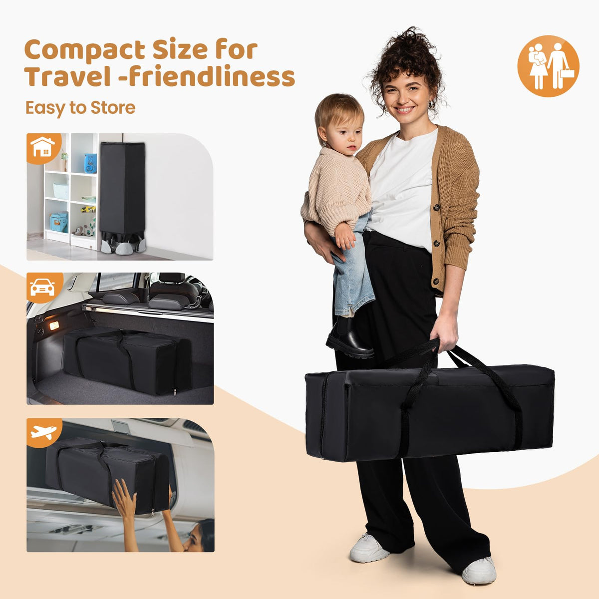 5-in-1 Pack and Play with Bassinet and Changing Table P4129