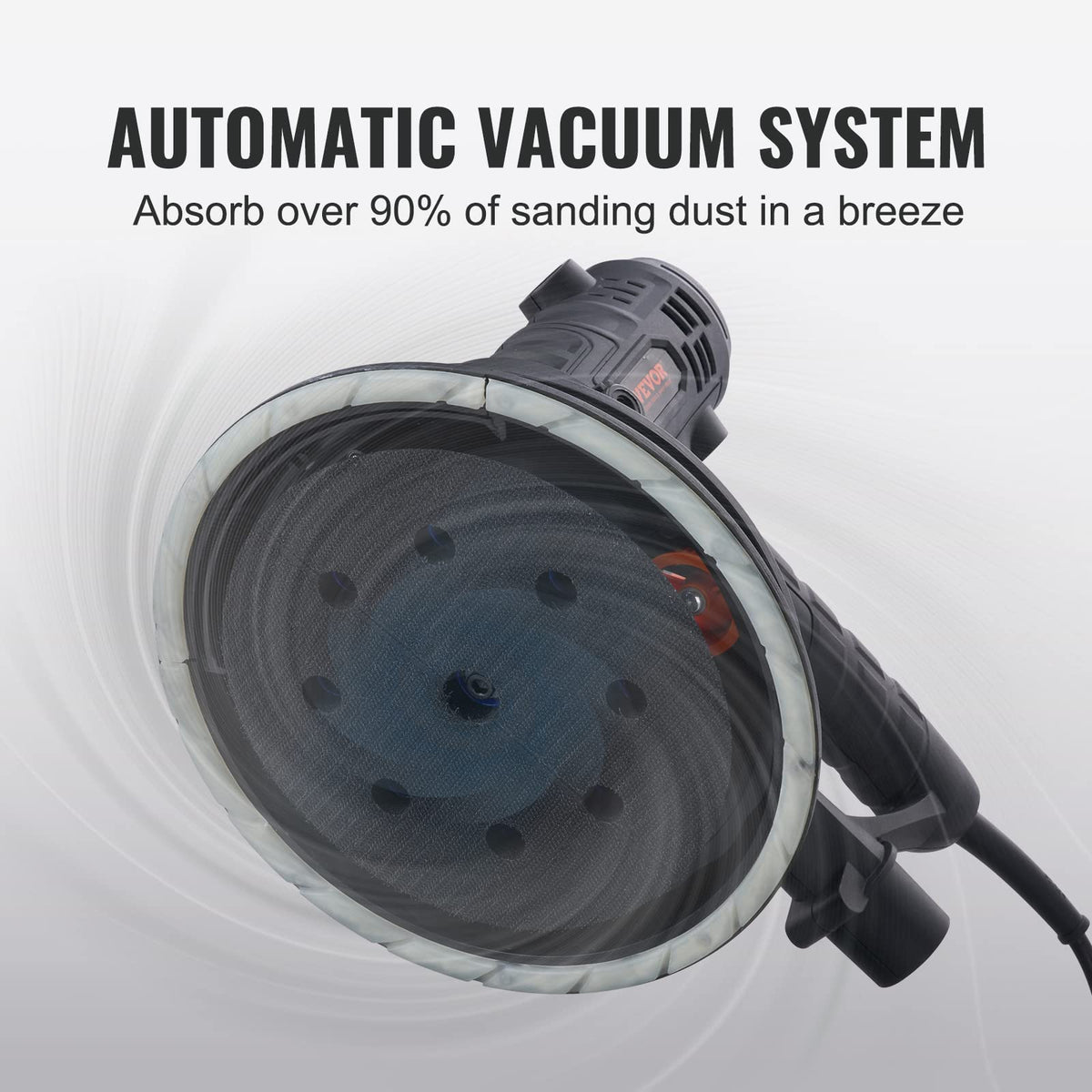 800W Electric Drywall Sander with 12 Sanding Discs E348043