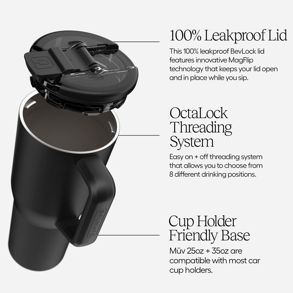 25oz Leak Proof Insulated Stainless Steel Coffee Mug with Handle & Lid P17352
