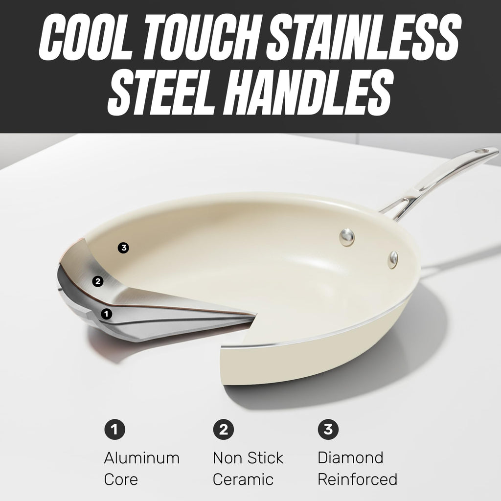 12 Pc Ceramic Cookware Set G377