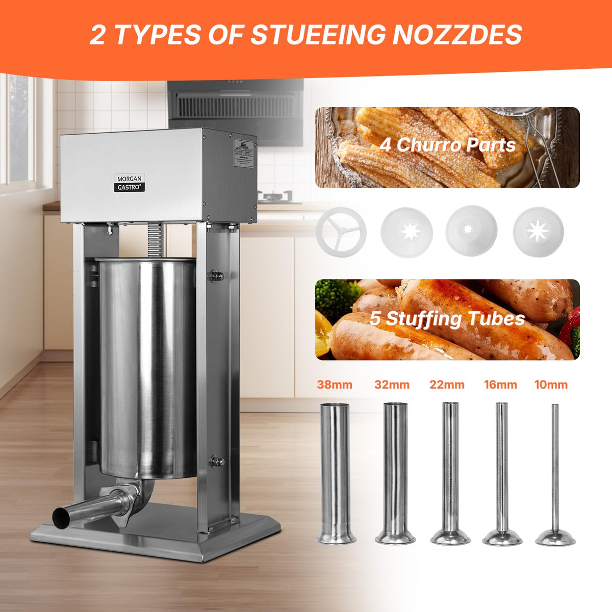 15L Stainless Steel Electric Sausage Stuffer Q303288