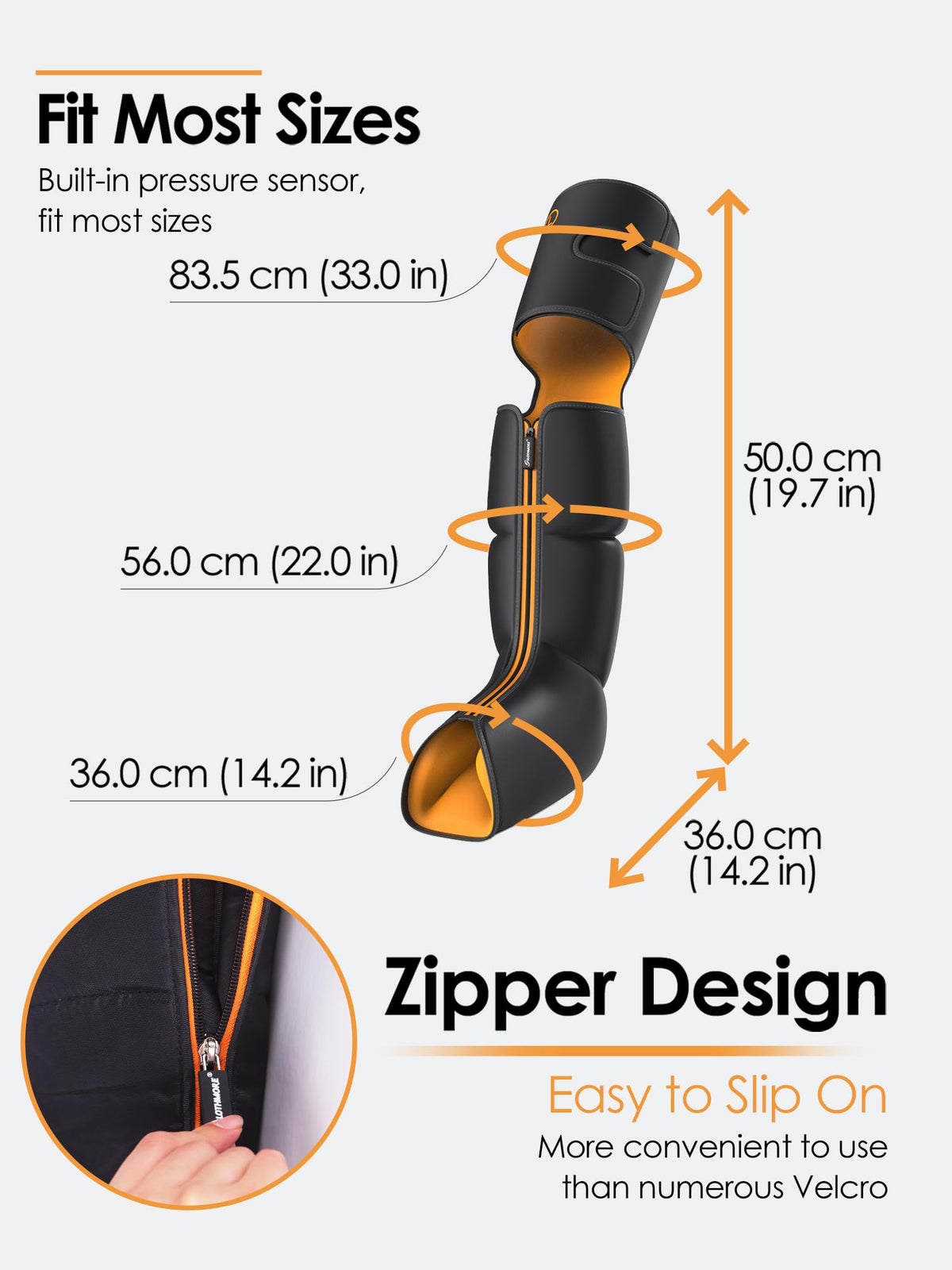 Air Compression Leg Massager with Heat W3963