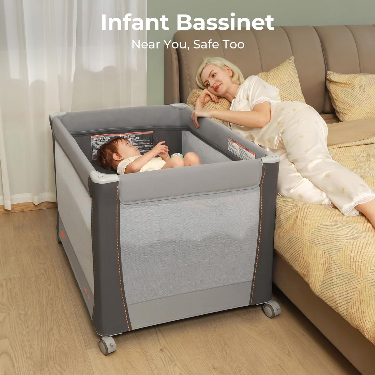3-in-1 Pack and Play with Bassinet & Changing Table O349