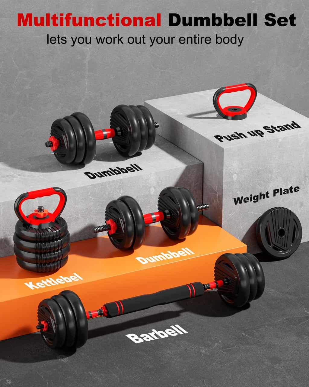Adjustable Dumbbell Free Weight Set X1905