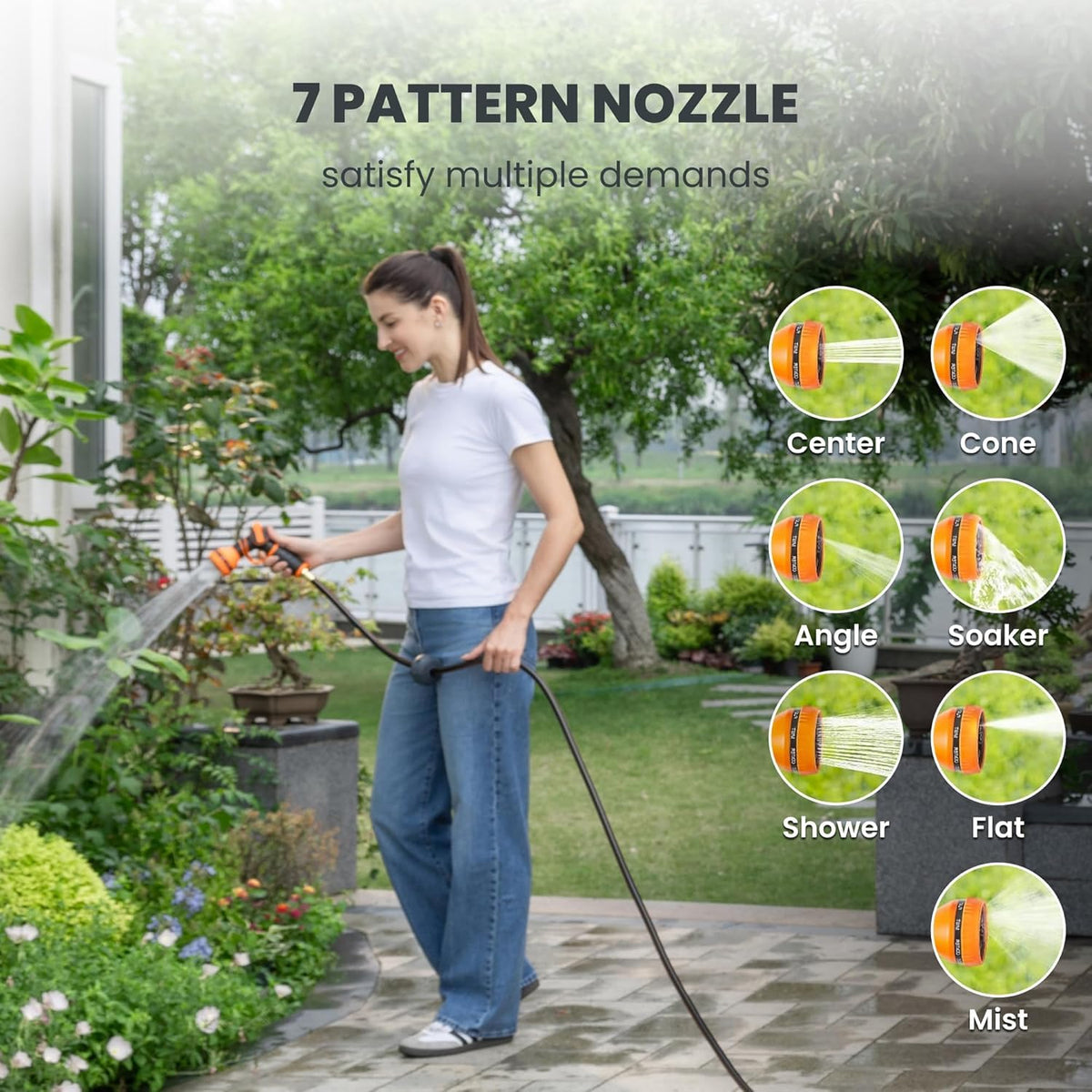 Retractable Garden Hose Reel 1/2" 130FT Wall Mount I27726
