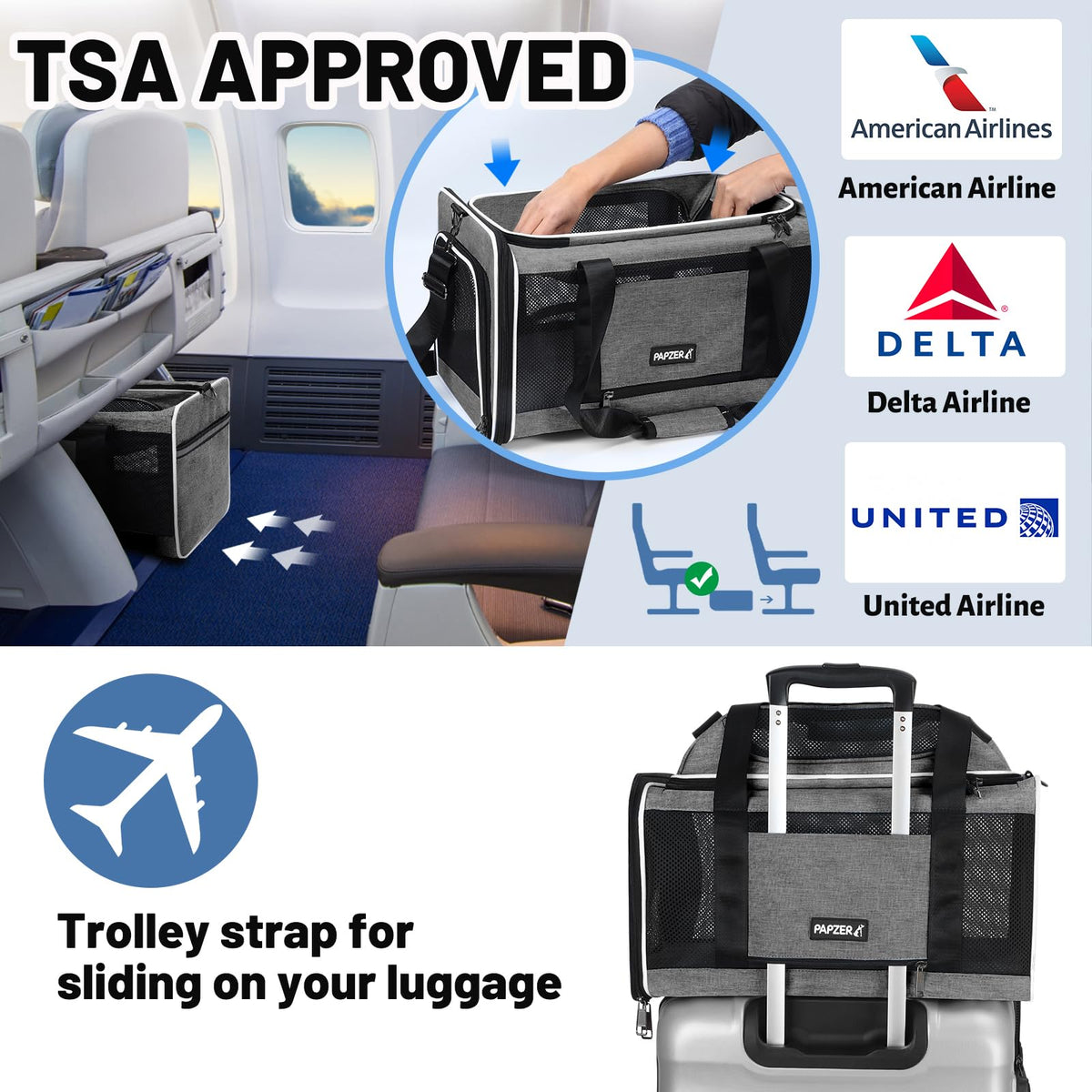 Top-Expandable Cat Carrier 18x11x11 U3270