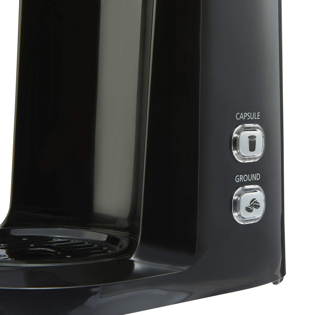 Single Serve Dual Brew Coffee, Black P8319