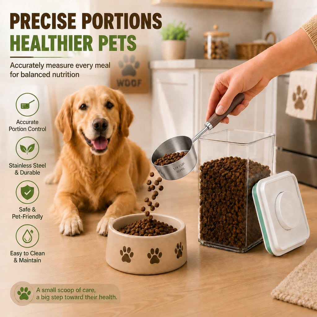 Airtight Pet Food Storage Container 4.2Qt with Lid and Scoop D955750