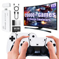 Wireless Retro Gaming Console Game Stick with 4K HDMI Output and 2 Wireless Controllers V7362