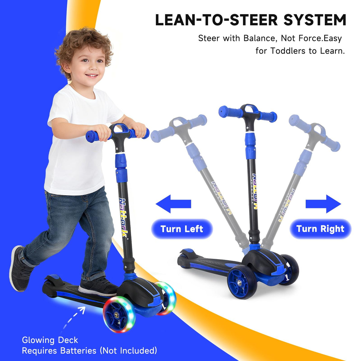 Kids 3-Wheel Foldable Kick Scooter K484