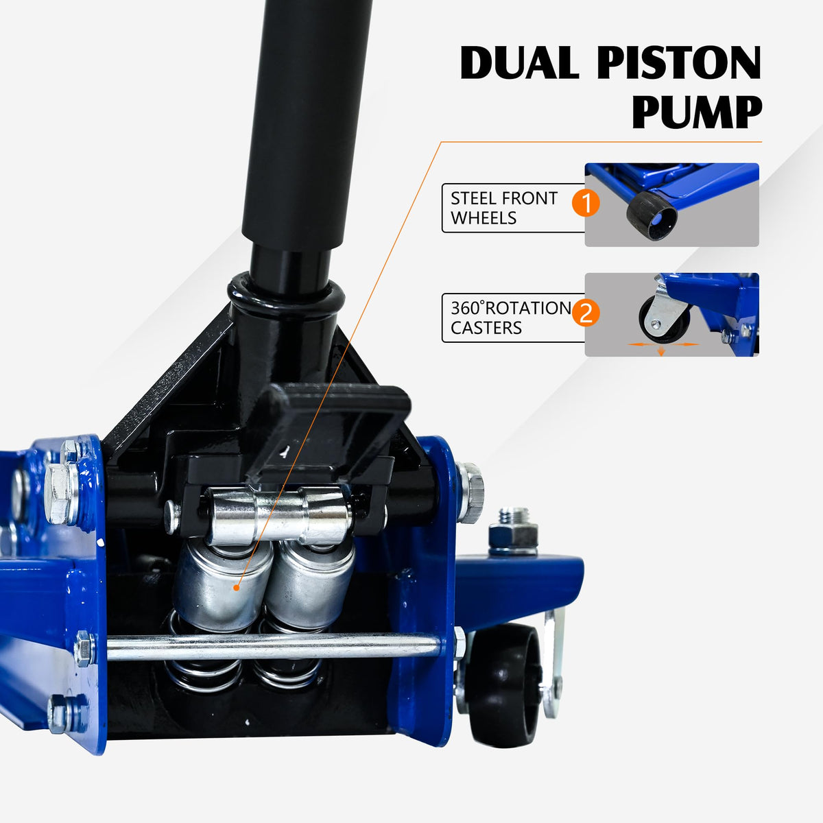 3 Ton Hydraulic Floor Jack with Foot Pedal K641607
