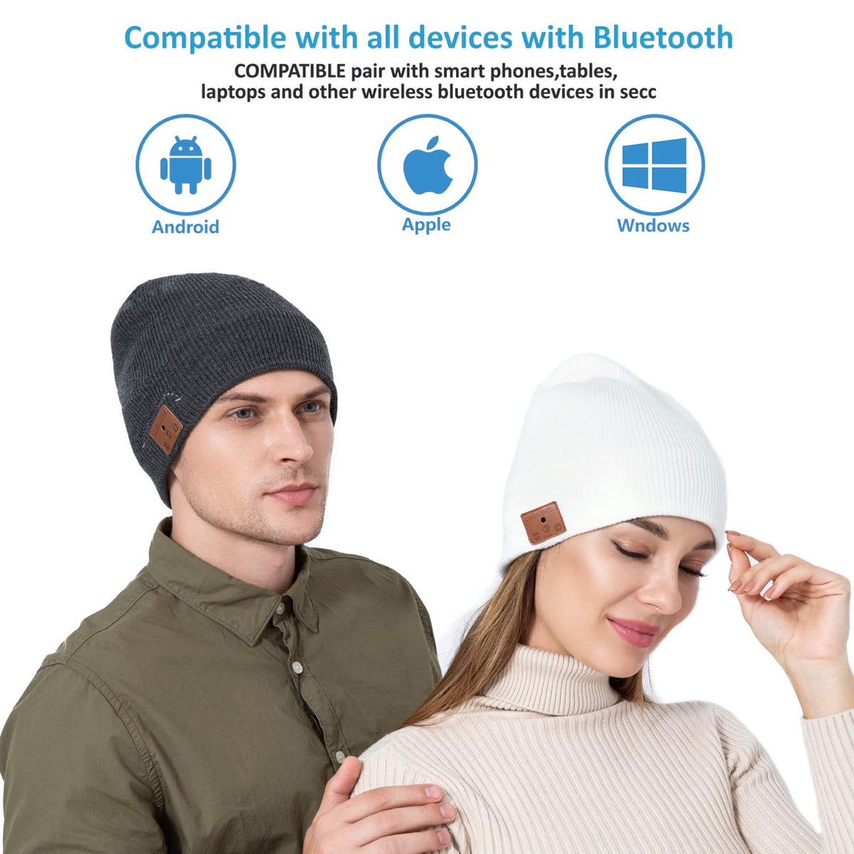 Bluetooth Knit Winter Cap with Microphone Y1550