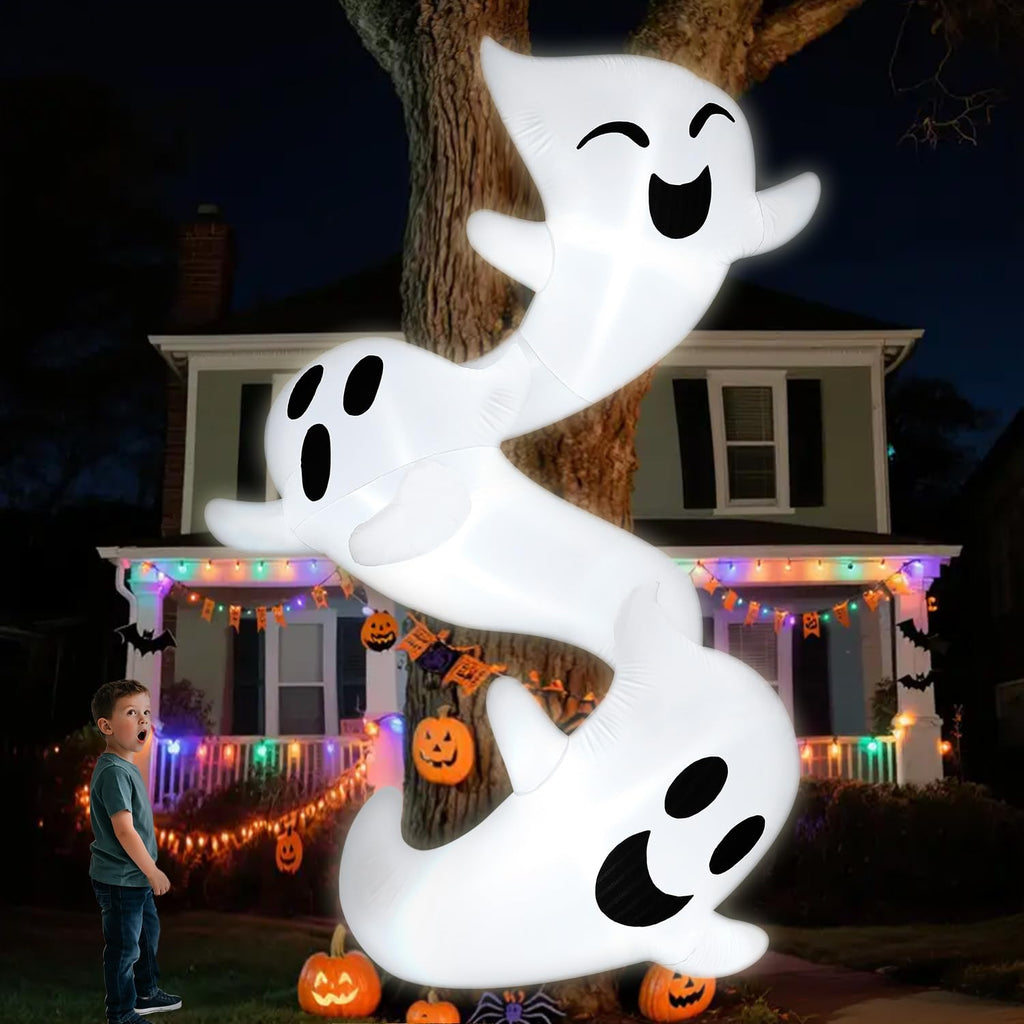8ft Light Up Inflatable Ghosts W992