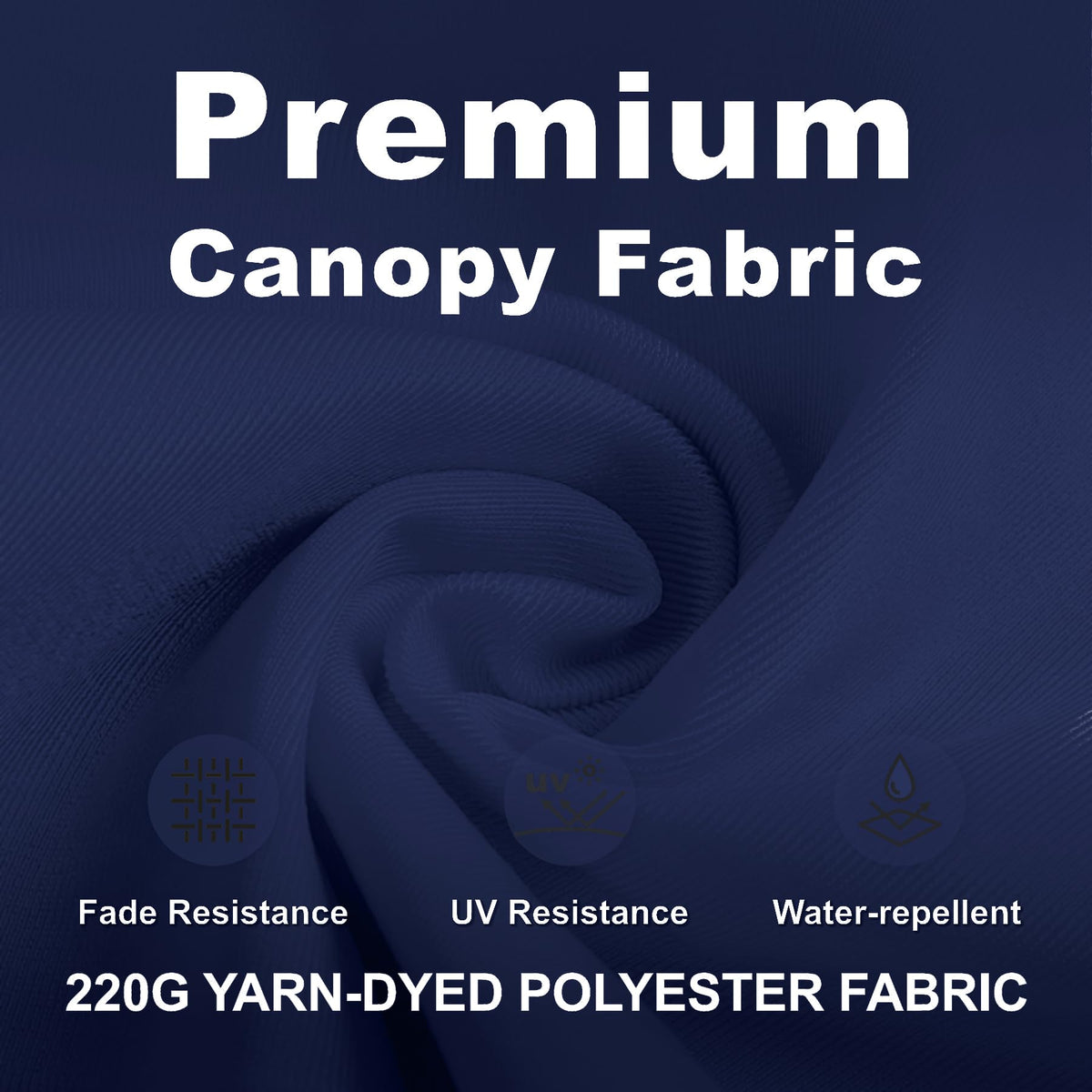 11FT Navy Blue Aluminum Cantilever Umbrella with Base Z5885