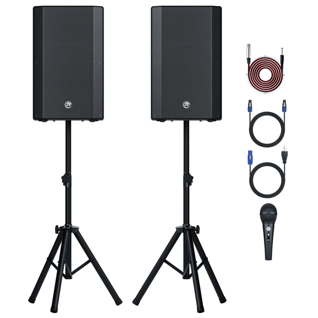 Dual 15" 2000W PA System with 2 Mic Inputs M26671