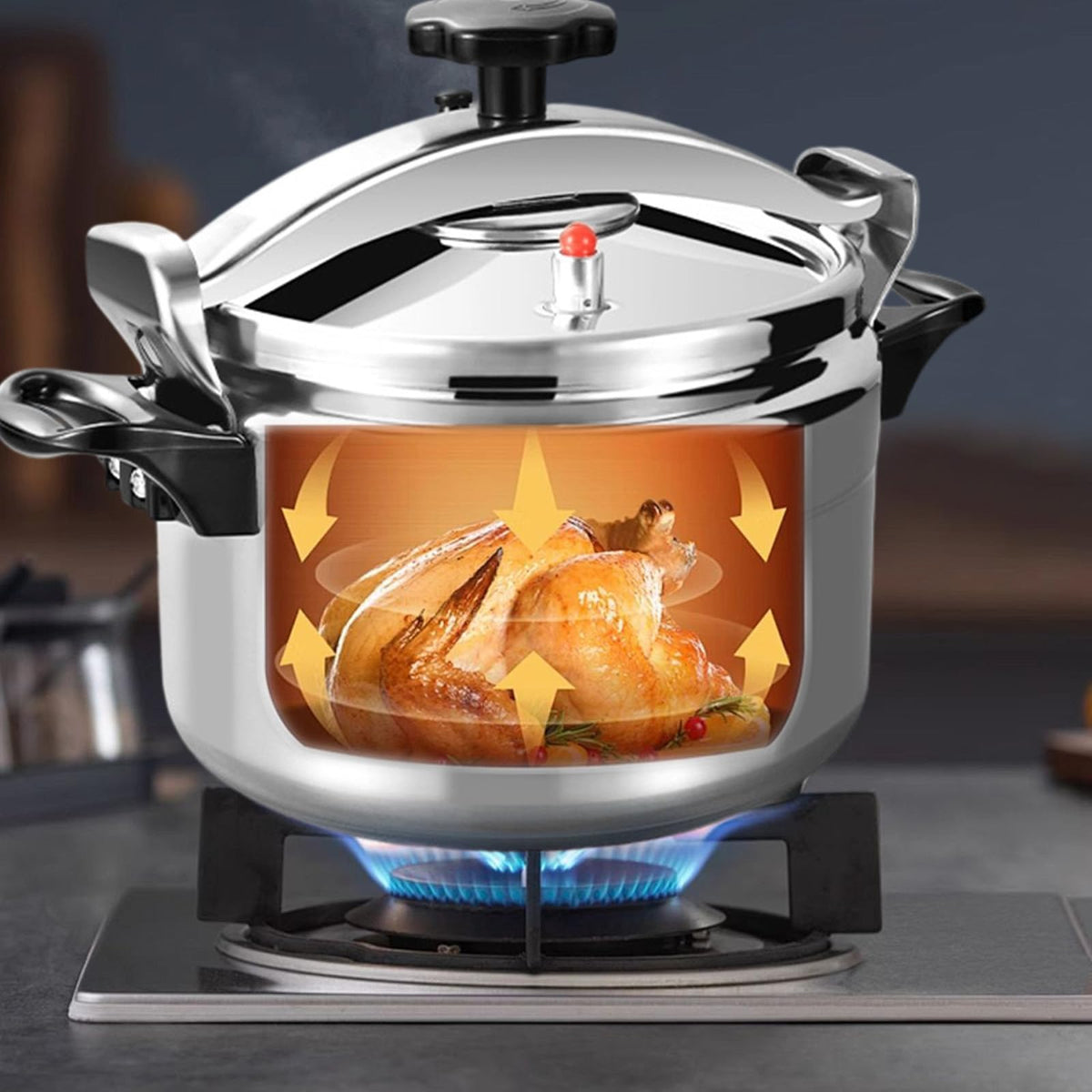 3L Stainless Steel Aluminum Mini Pressure Cooker I260827