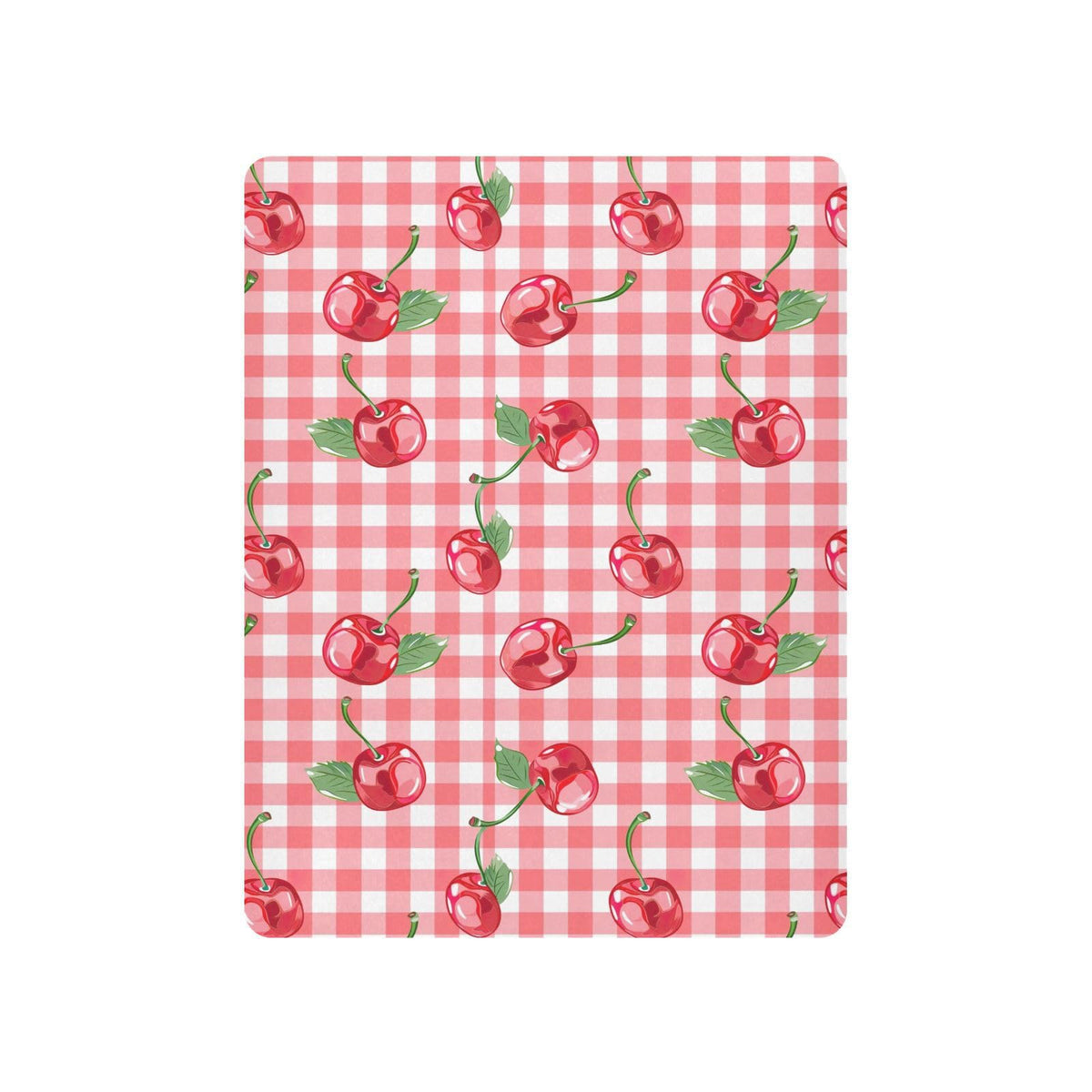 Cherry Buffalo Plaid Fitted Crib Sheet X8096