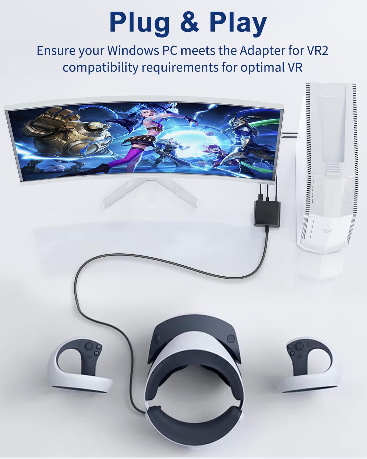 VR2 Headset Adapter for Windows PC & SteamVR M9576