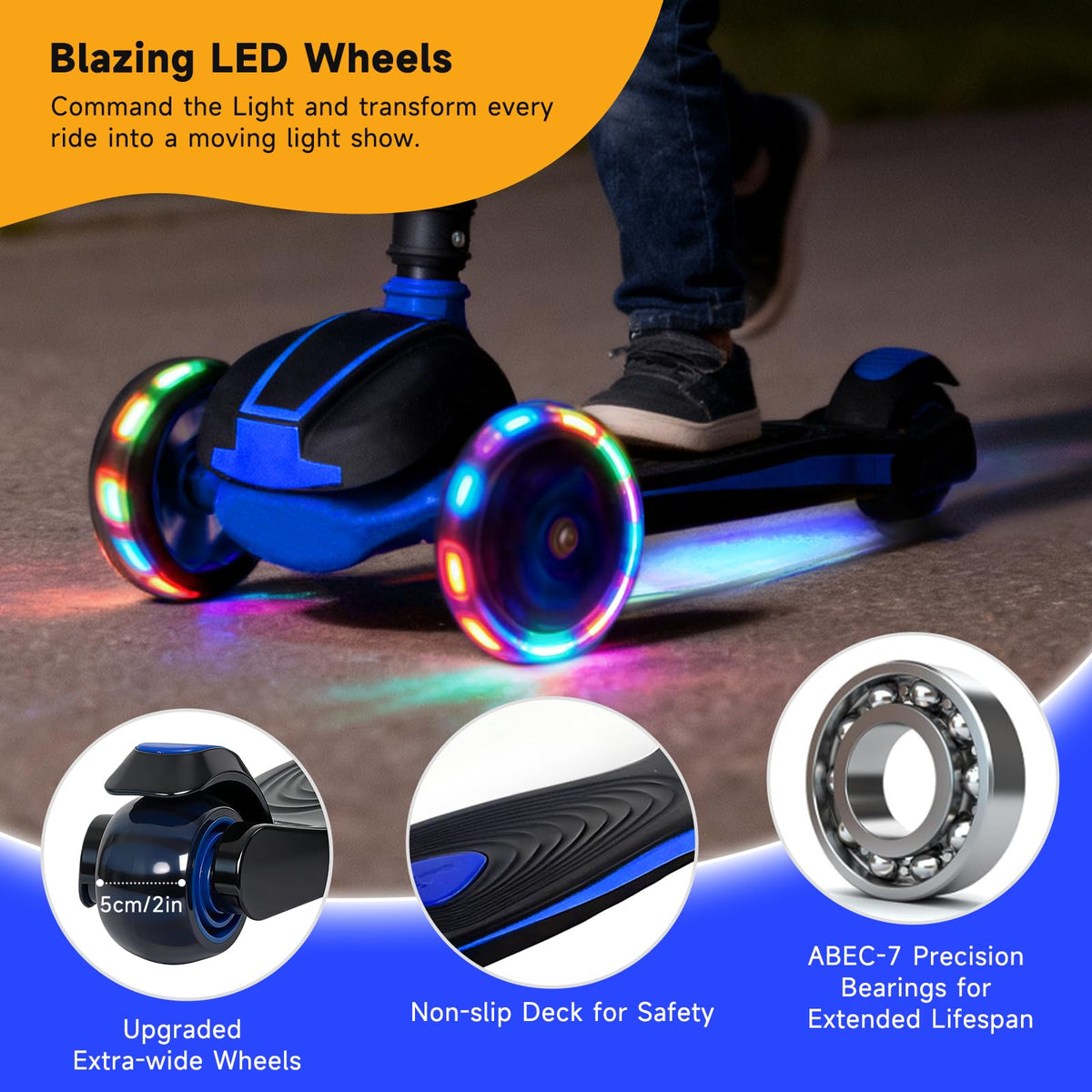 Kids 3-Wheel Foldable Kick Scooter K484