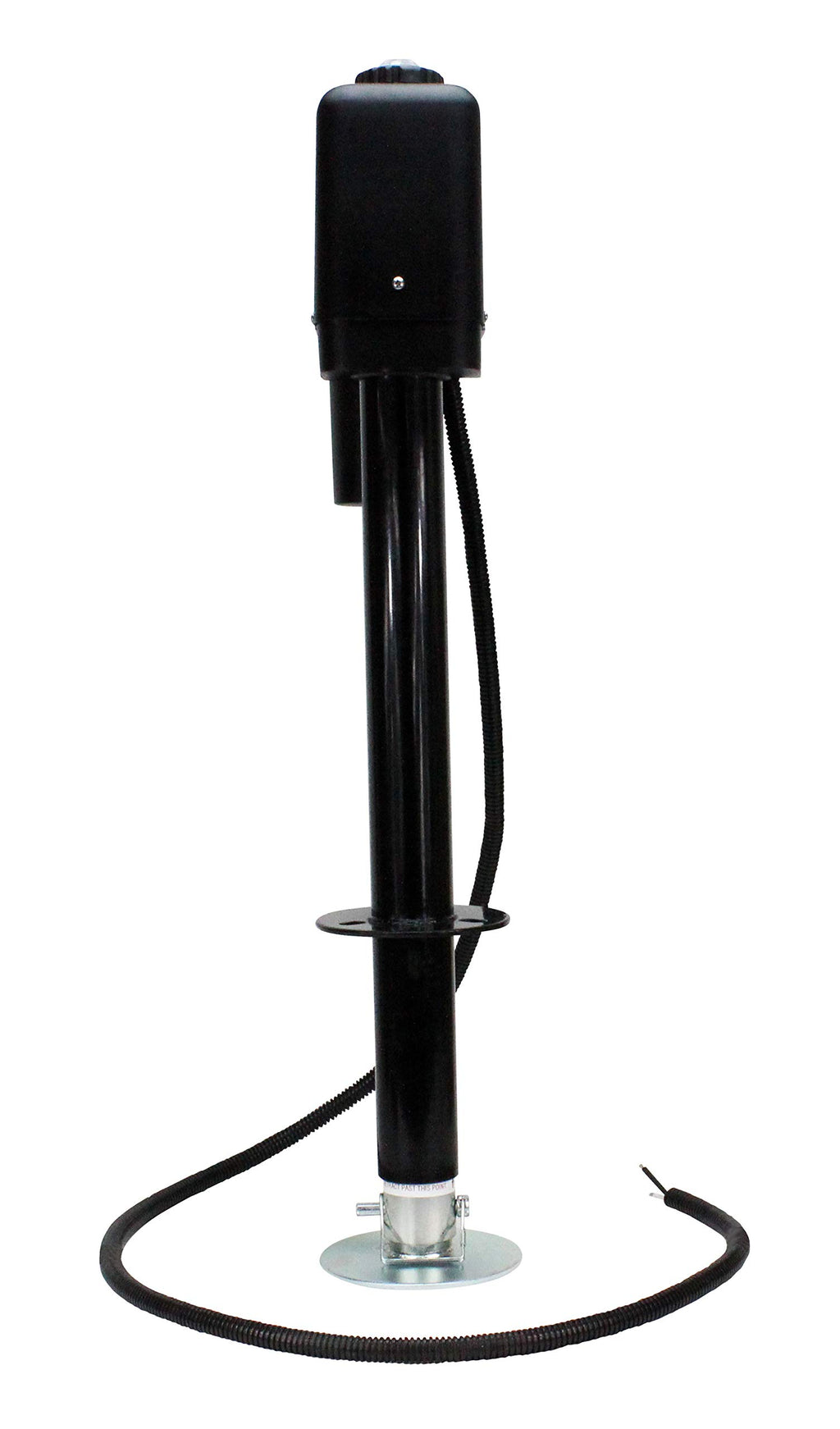 Electric A-Frame Tongue Jack with LED Work Light and Ground Wiring, 3,650 lbs. Capacity, Black Q723