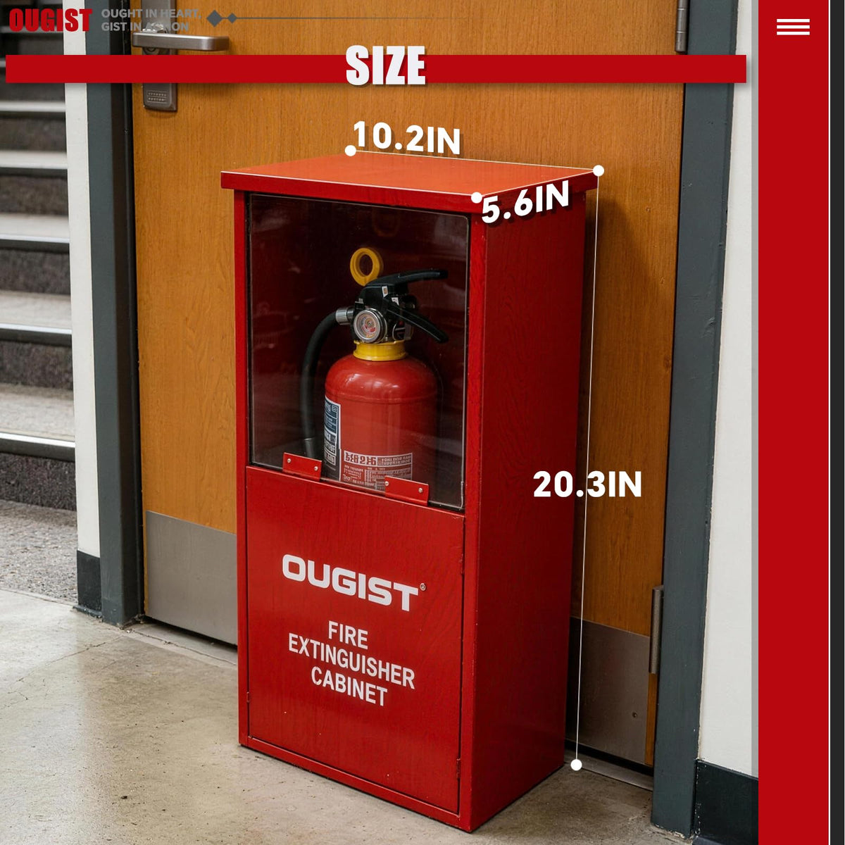Fire Extinguisher Cabinet with Acrylic Window K73211