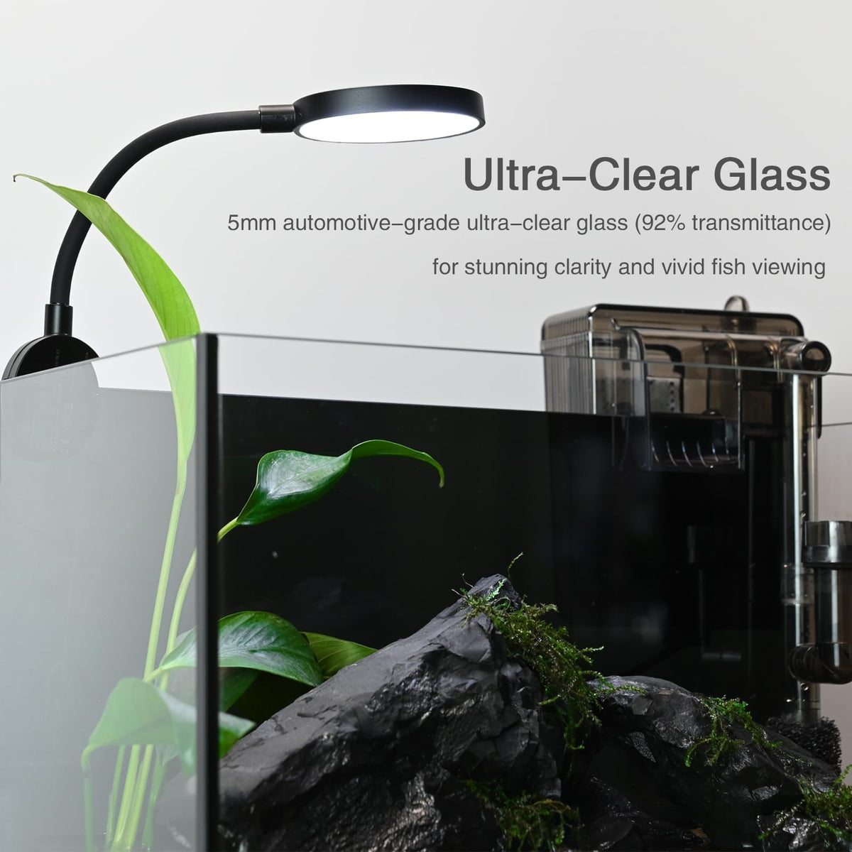 2.8 Gallon Aquarium Starter Kit with LED and Filter Pump H4411