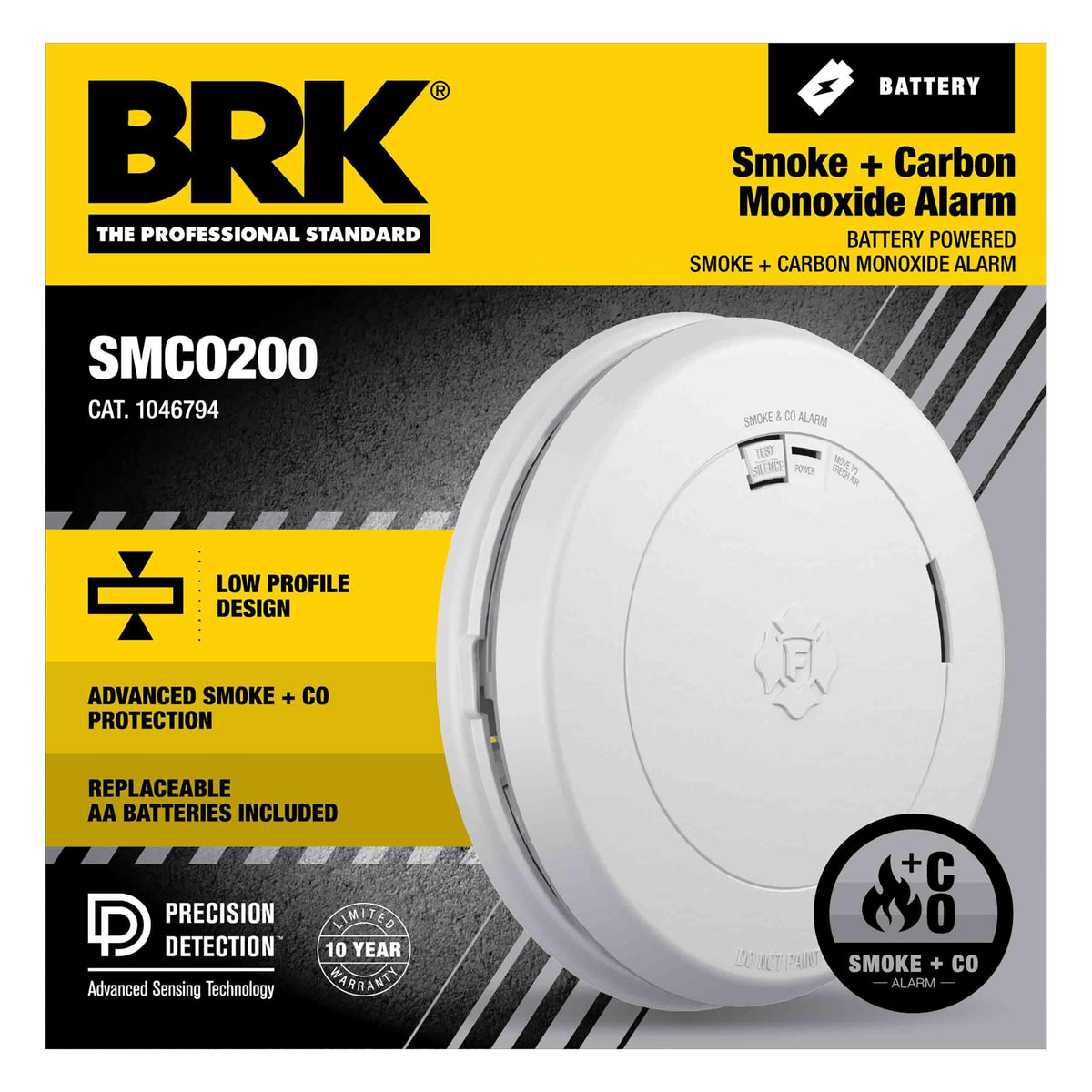 Battery Combination Smoke & Carbon Monoxide Alarm Z43463