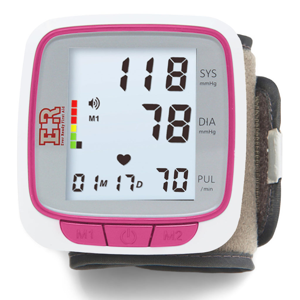 Pink Wrist Blood Pressure Monitor Q304485