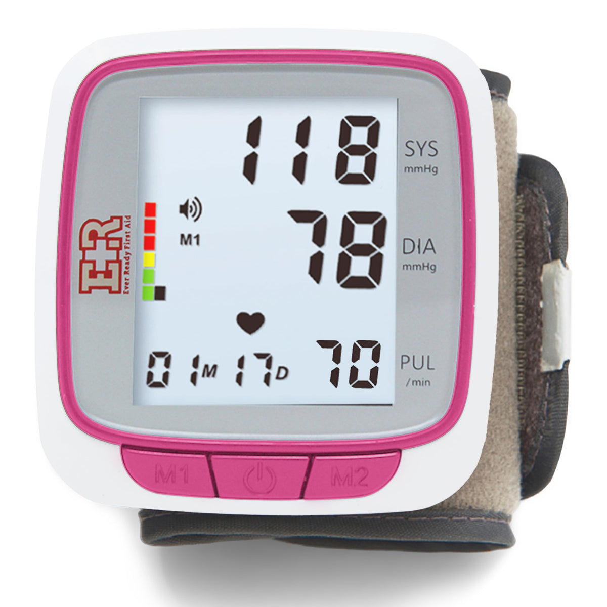 Pink Wrist Blood Pressure Monitor Q304485