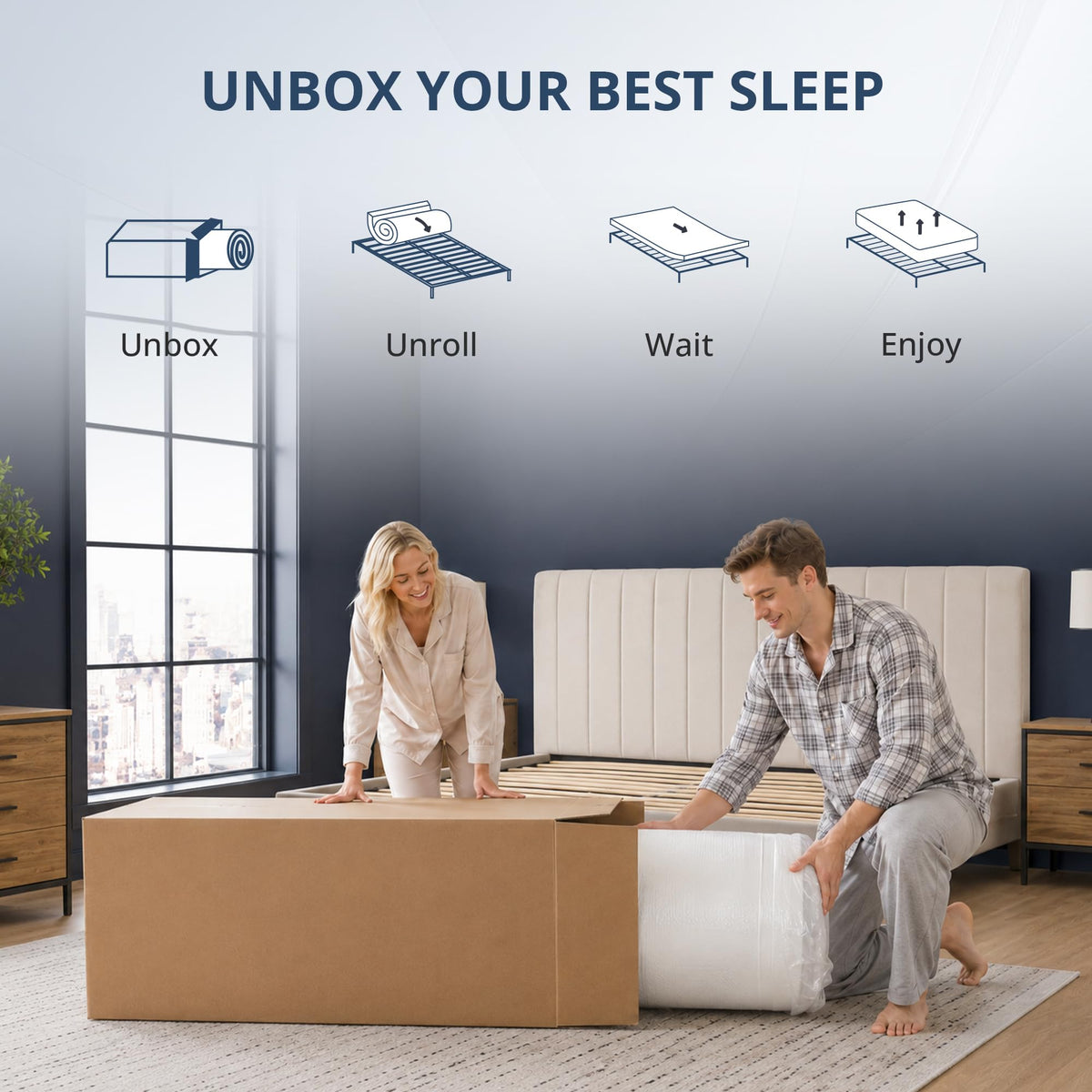 Twin 6 Inch Gel Memory Foam Mattress G4507