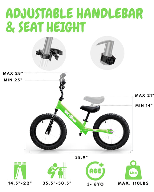 14 Inch Pink Balance Bike with Air Rubber Tires E428545