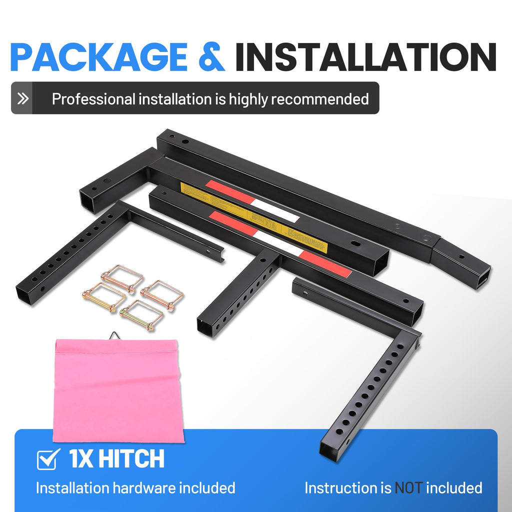 Truck Bed Extender Hitch Mount Extension Rack N126228