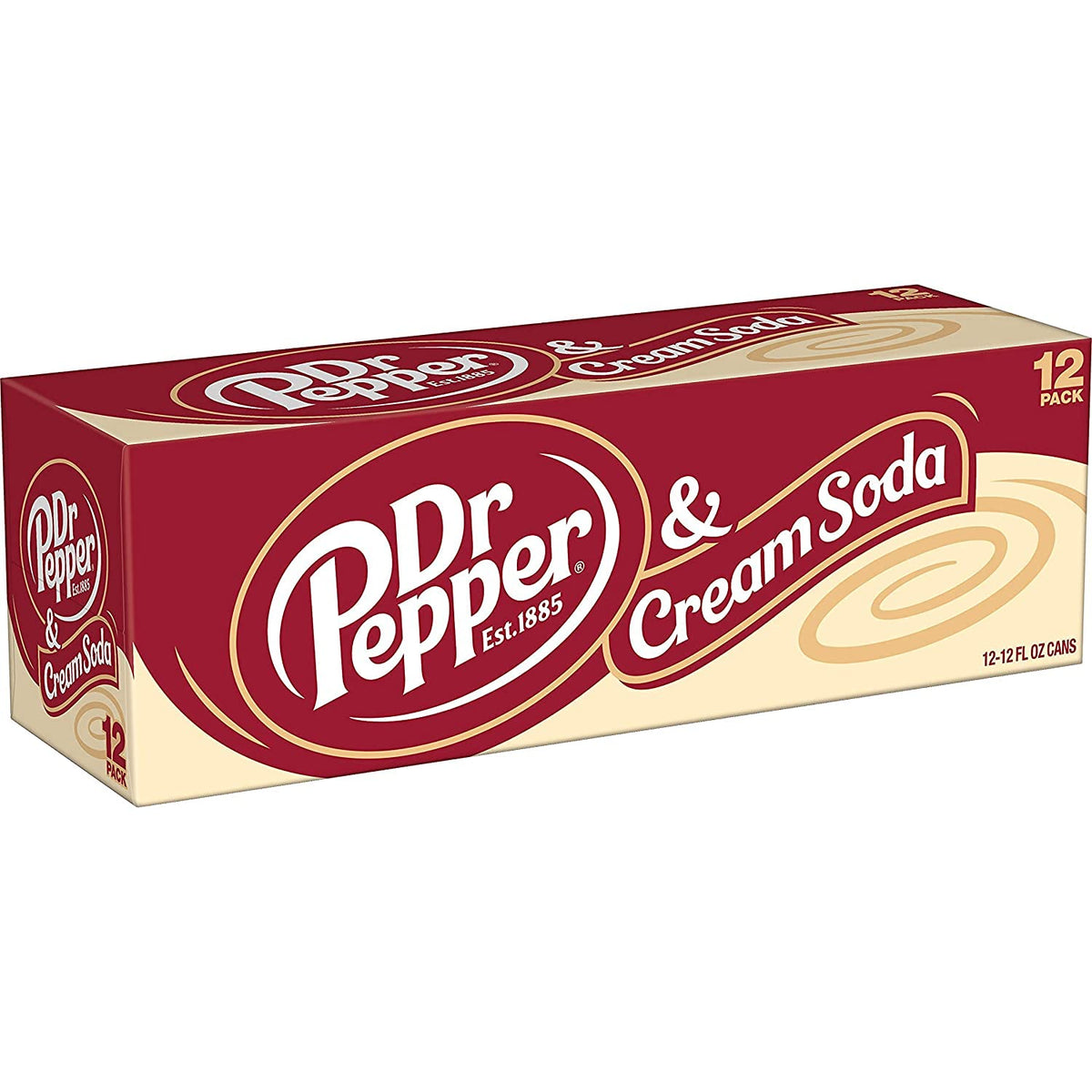 Dr Pepper and Cream Soda Zero 12 fl oz Cans 24 Count S885