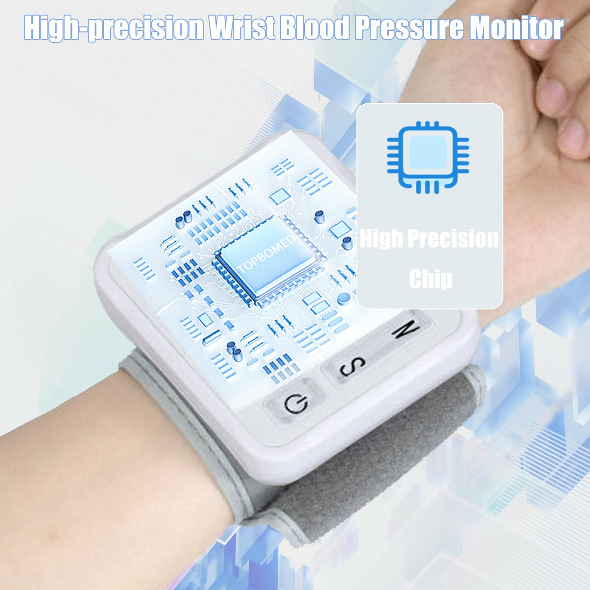 Wrist Blood Pressure Monitor with Carrying Case U19260