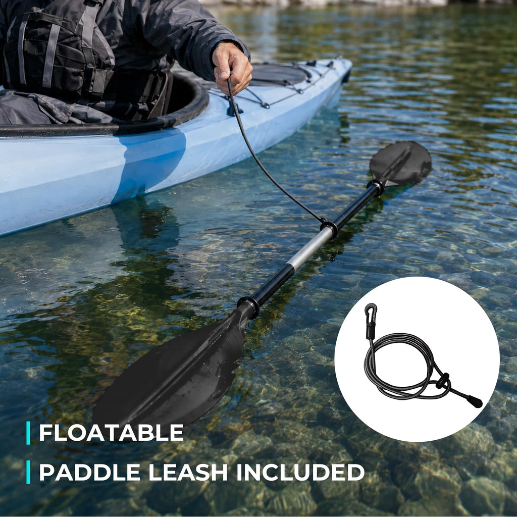 Heavy Duty Aluminum Alloy Kayak Paddles with Leash J68373