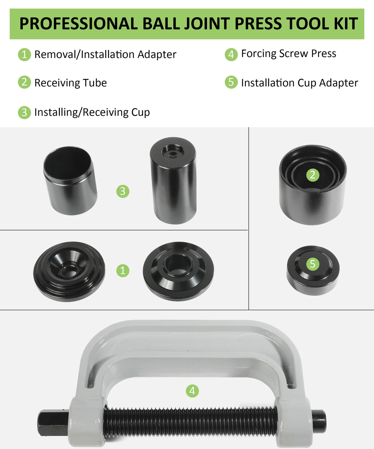 Ball Joint Removal Tool Kit with 4x4 Adapters F7088