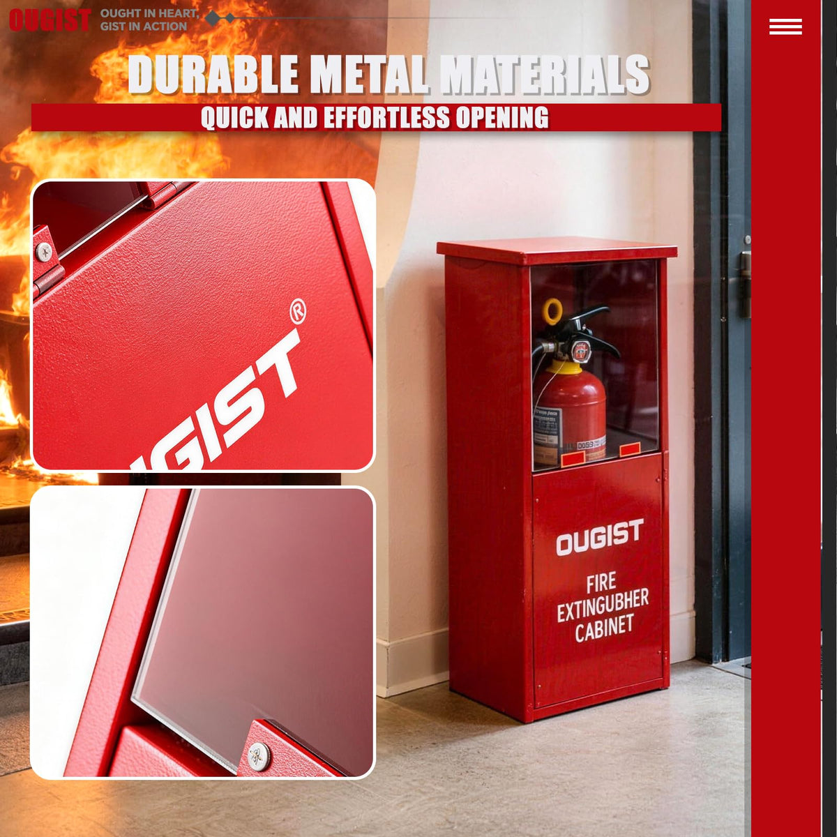 Fire Extinguisher Cabinet with Acrylic Window K73211