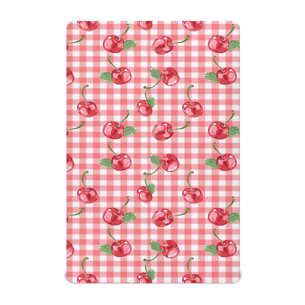 Cherry Buffalo Plaid Fitted Crib Sheet X8096