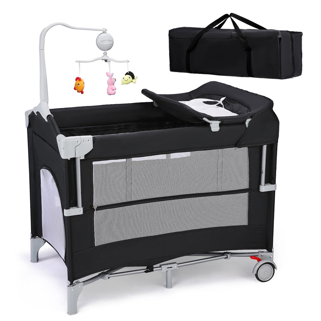 5-in-1 Pack and Play with Bassinet and Changing Table P4129