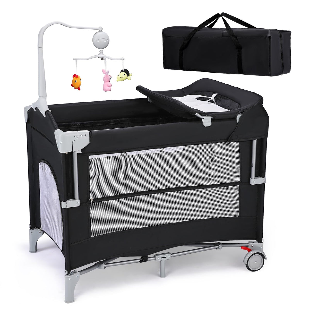 5-in-1 Pack and Play with Bassinet and Changing Table P4129