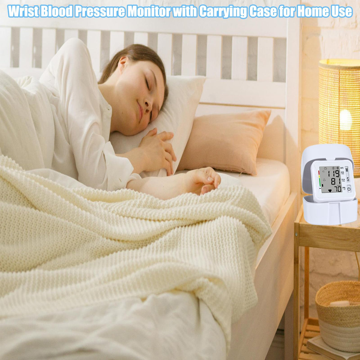 Wrist Blood Pressure Monitor with Carrying Case U19260