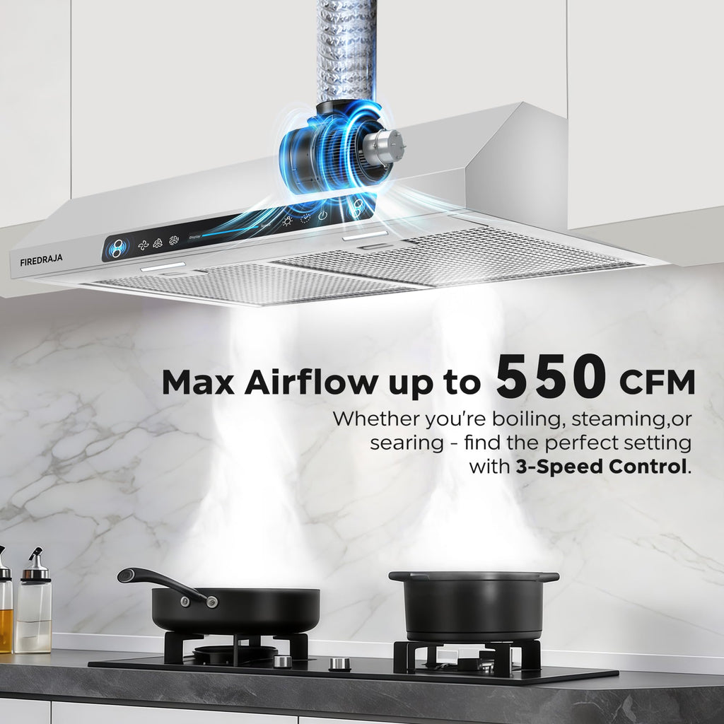 30 Inch 550 CFM Stainless Steel Under Cabinet Range Hood P6353