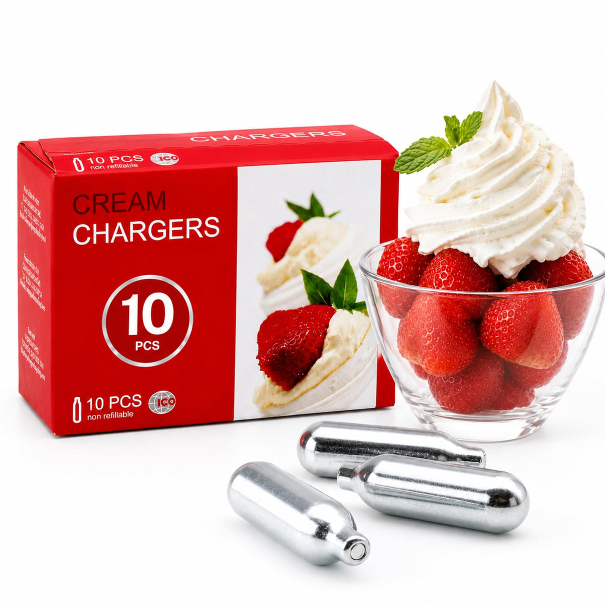 Culinary Grade Whipped Cream Chargers 10pk G49928