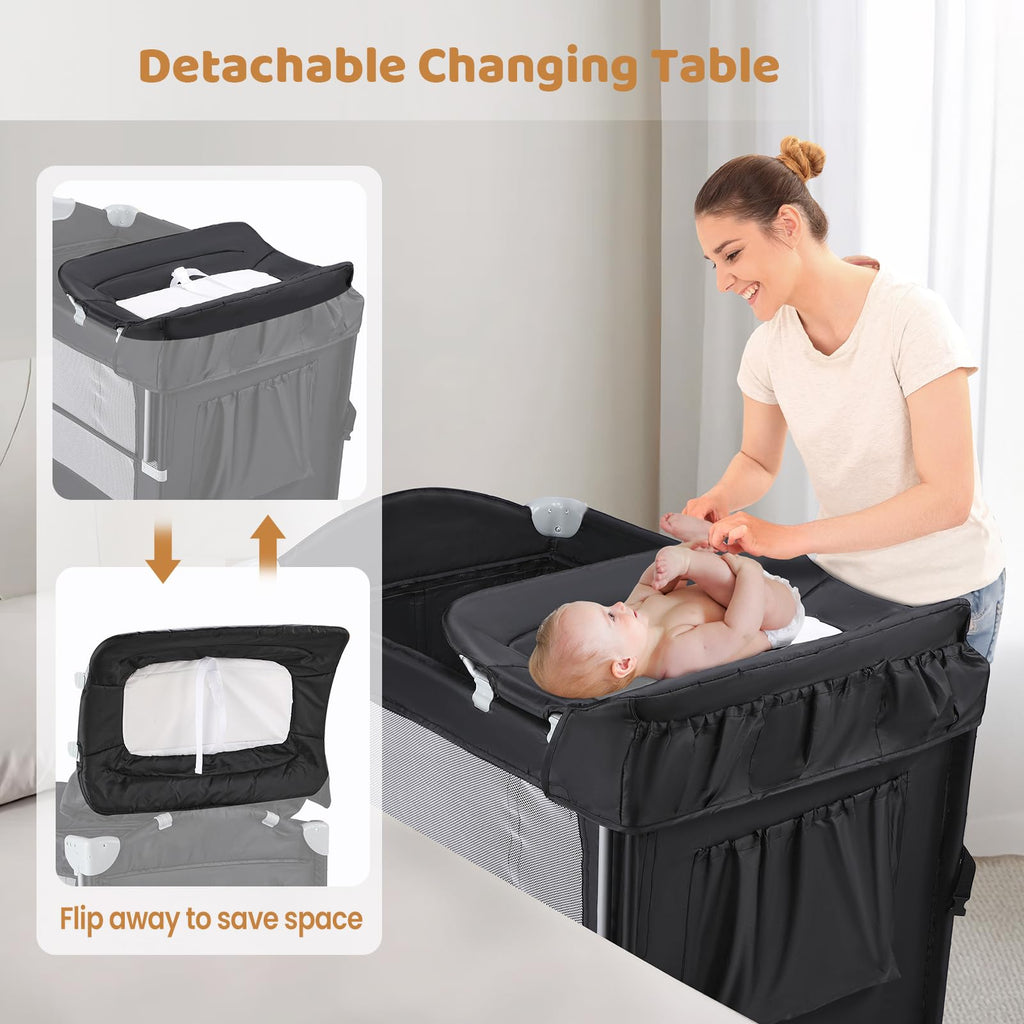 5-in-1 Pack and Play with Bassinet and Changing Table P4129
