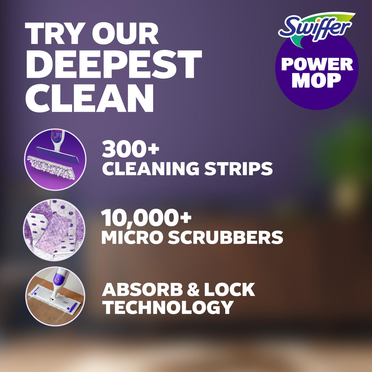 PowerMop Mopping Kit, Multi-Surface and Wood V1318