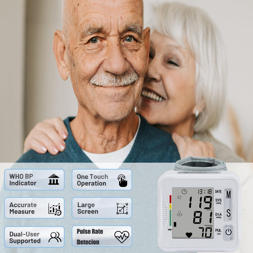 Wrist Blood Pressure Monitor with Carrying Case U19260