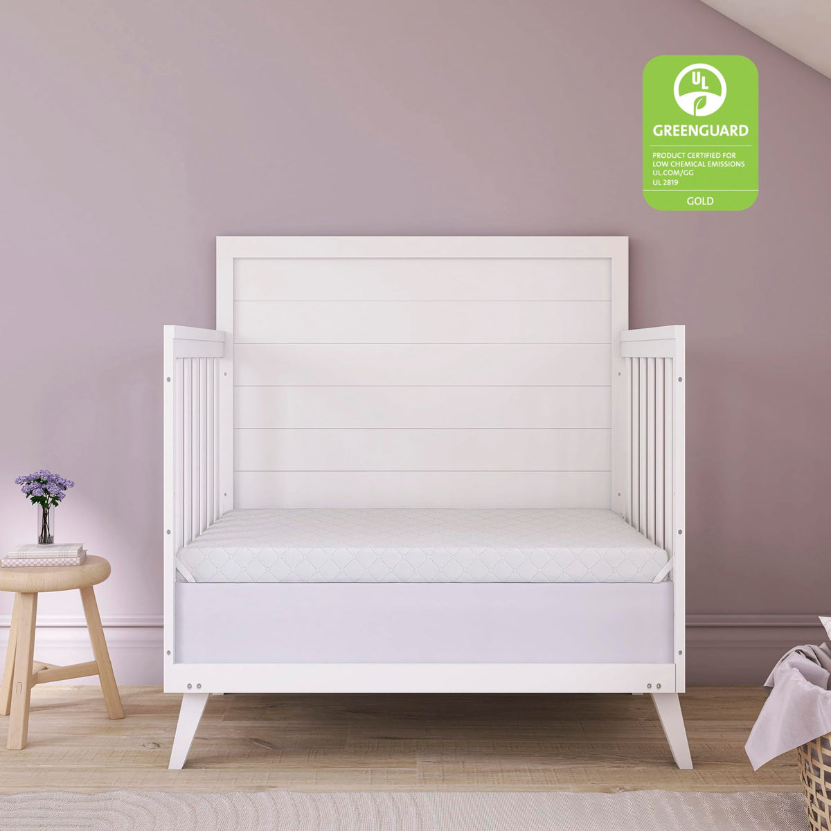 2-in-1 Mini Crib Mattress, Dual-Sided Waterproof J116